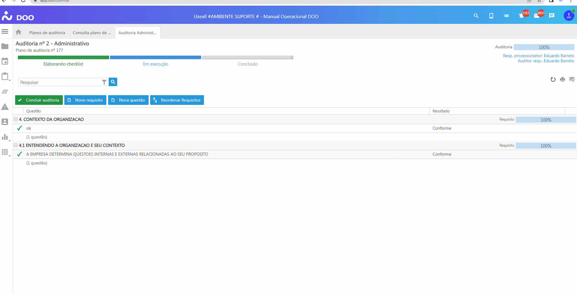 Concluindo o Plano de Auditoria